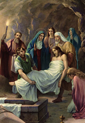 Jesus Is Laid in the Tomb